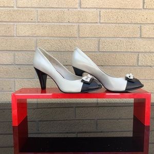 Black & White European Pumps